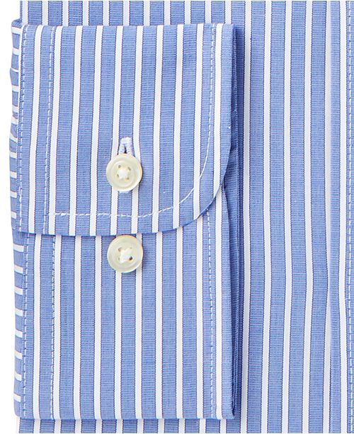 Club Room Men&#39;s Slim-Fit Performance Wrinkle-Resistant Striped Dress Shirt, Created for Macy&#39;s ...