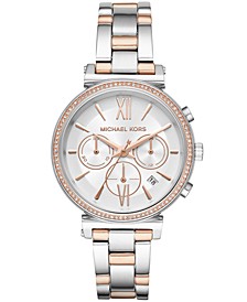 Women's Chronograph Sofie Two-Tone Stainless Steel Bracelet Watch 39mm