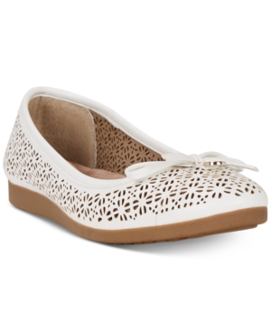 image of Giani Bernini Odeysa Memory Foam Perforated Ballet Flats, Created for Macy-s Women-s Shoes