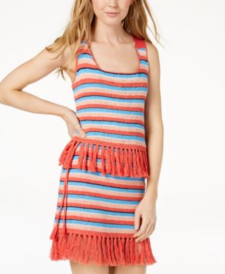 Moon River - Cotton Fringe-Trim Tank Top
