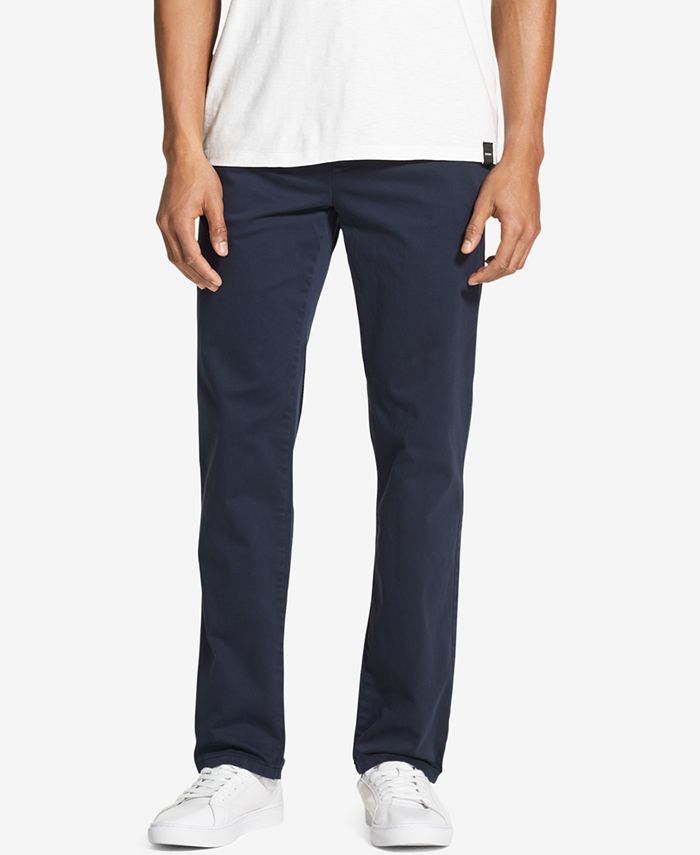 DKNY Men's Slim-Fit Tapered-Leg Sateen Pants, Created for Macy's - Macy's