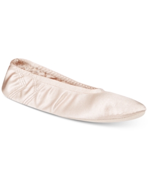 image of Isotoner Heritage Women-s Stretch Satin Ballerina Slippers with Moisture Wicking, Online Only