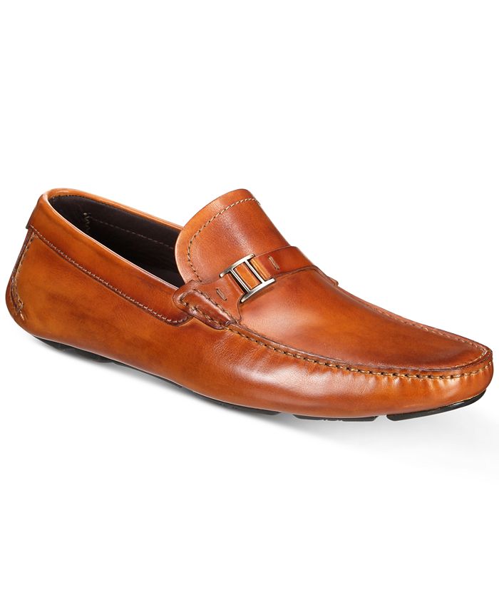 Massimo Emporio Men's Strap Bit Smooth Leather Drivers, Created for ...