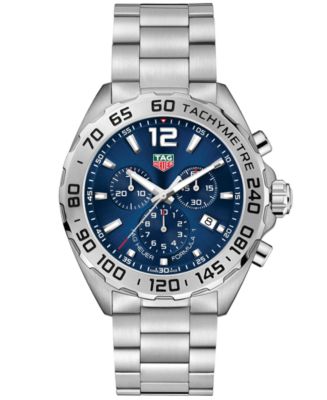 TAG Heuer Men's Swiss Chronograph Formula 1 Stainless Steel Bracelet Watch  41mm - Macy's