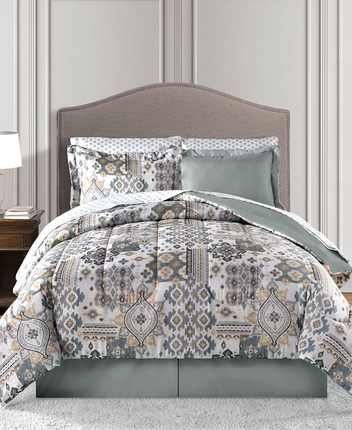 Fairfield Square Collection Waverly Reversible 8Pc. Queen Comforter