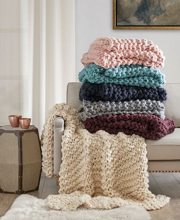 Madison park best sale chunky knit throw