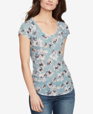 WILLIAM RAST Printed Henley Top - Macy's