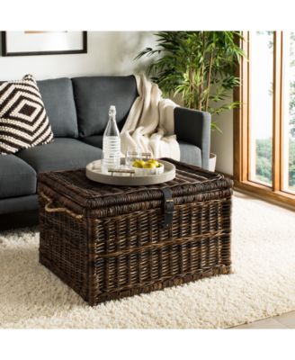 JONATHAN Y Caden 30'' Wicker Storage Trunk
