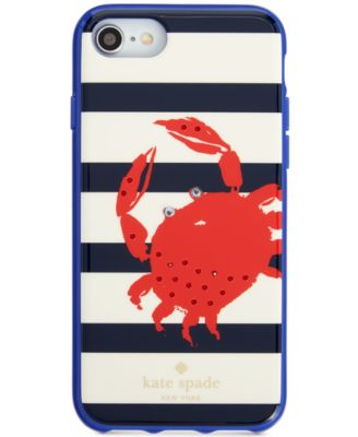 kate spade new york - Jeweled Stripe Crab iPhone 8 Case