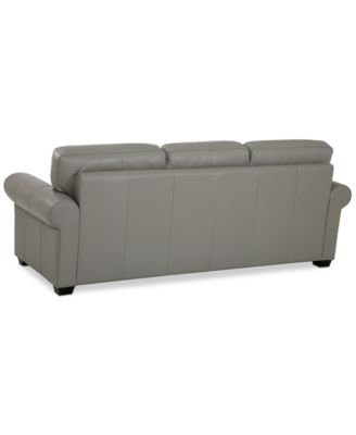 Orid 84" Leather Roll Arm Sofa