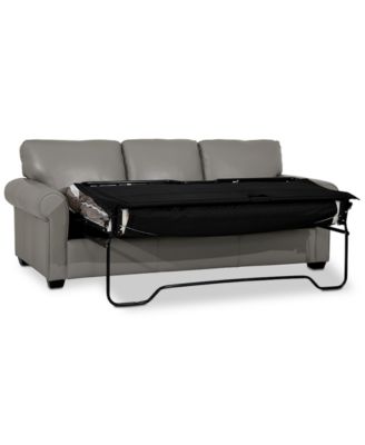 Orid 84" Queen Leather Roll Arm Sleeper, Created for Macy's
