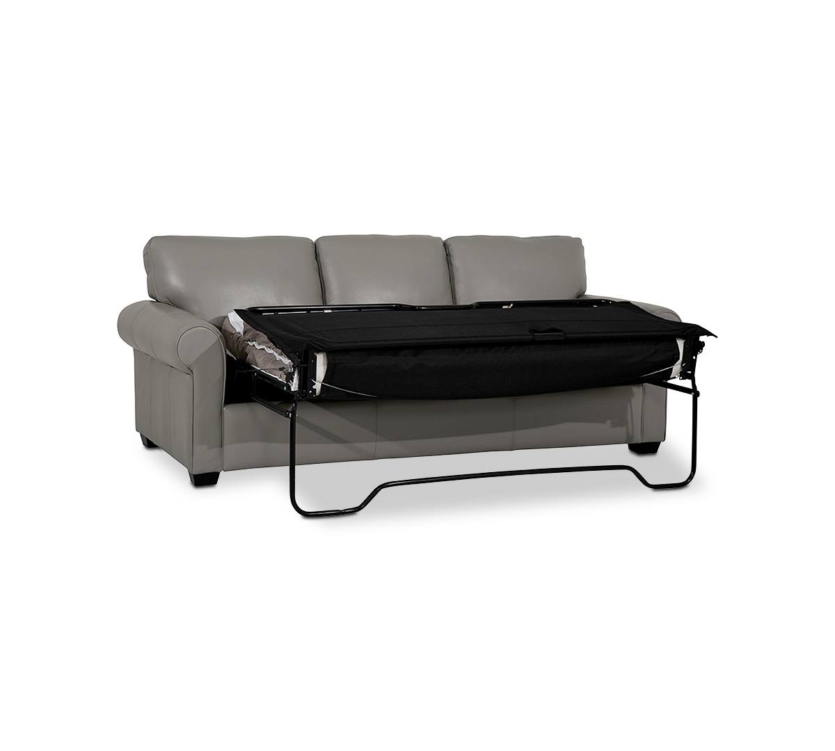 Orid 84" Queen Leather Roll Arm Sleeper, Created for Macy's