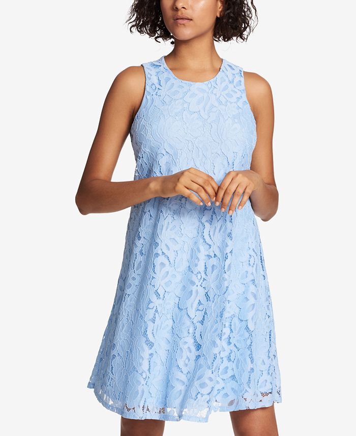 Tommy hilfiger shop blue lace dress