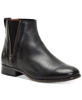 Frye women's carly zip online chelsea boot