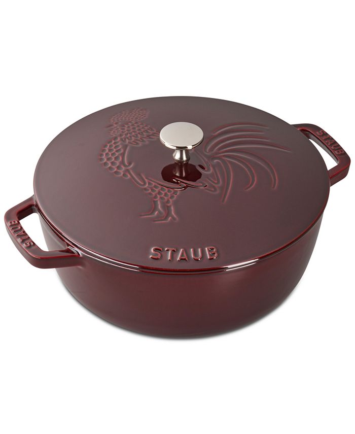 Staub - Cast Iron 3.75-qt Essential French Oven & Rooster Lid