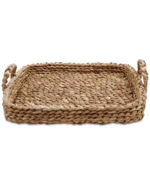 3r Studio Braided Tray With Handles In Natural