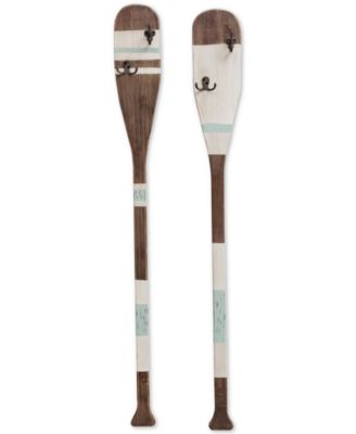 3R Studio - Wooden Paddle Coat-Hook Wall Hanging