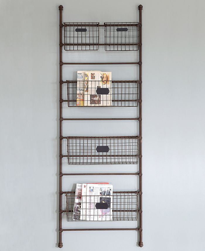 3R Studio Metal Wall Shelf & Storage Bins Macy's
