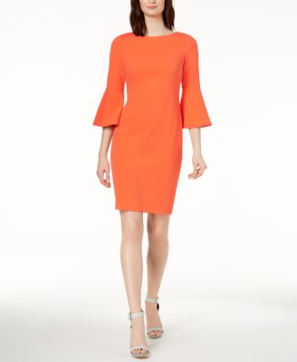Calvin klein bell sleeve sheath dress redwood city factory