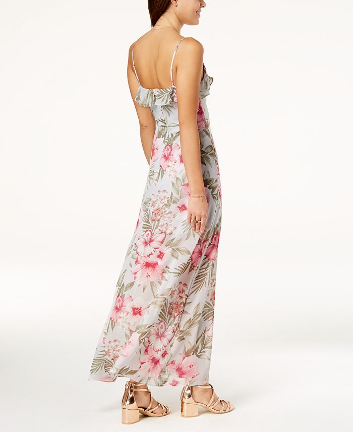 City Studios Juniors' Floral-Print Maxi Dress - Macy's