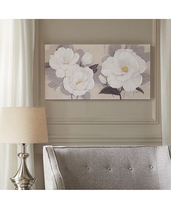 Madison Park - Midday Bloom Florals Hand-Embellished Canvas Print
