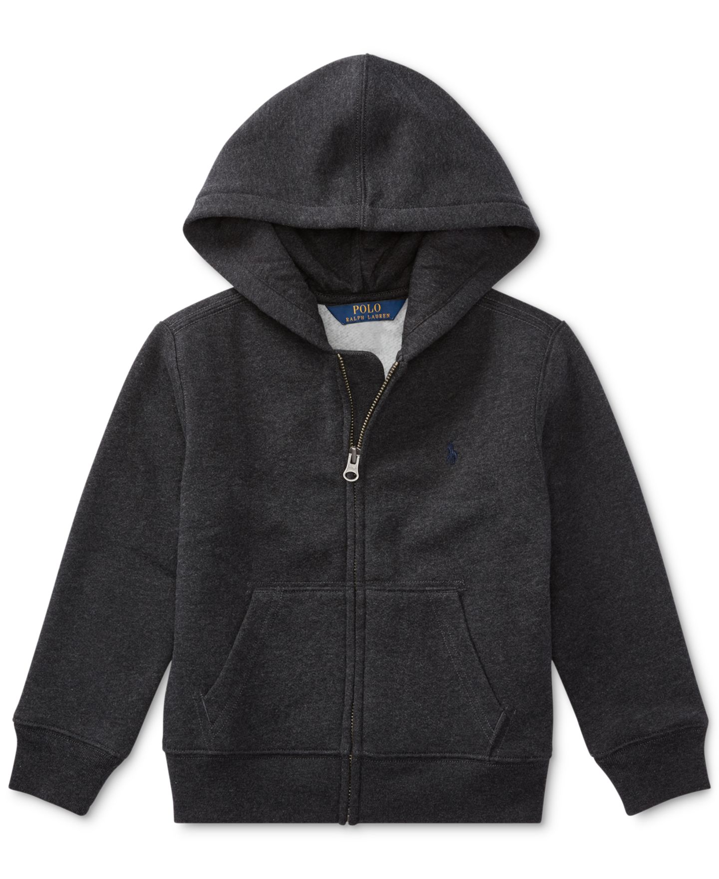 Худи Polo Ralph Lauren Cotton Fleece для мальчиков, цвет: Меланжевый — фото 1
