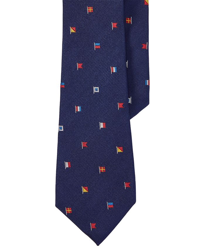 Ralph Lauren Ralph Lauren Men's Signal Flags Silk Tie - Macy's