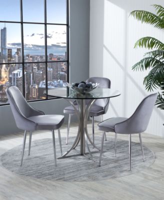 Marcel Dining Chair (Set of 2) - Chrome Finish