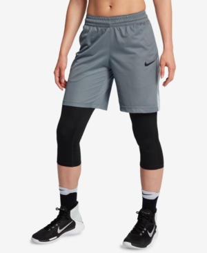 Shop Nike Dry Basketball Shorts In Cool Grey Black
