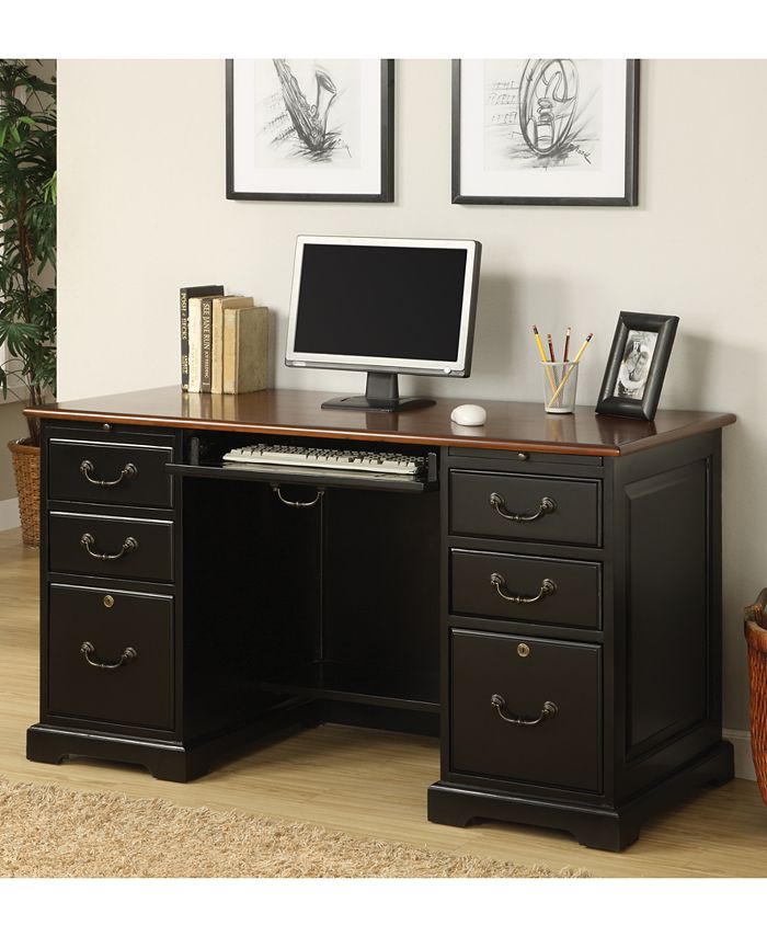 Furniture Greenwich Home Office, 3Pc. Furniture Set (Left Computer Desk, Hutch & Lateral File