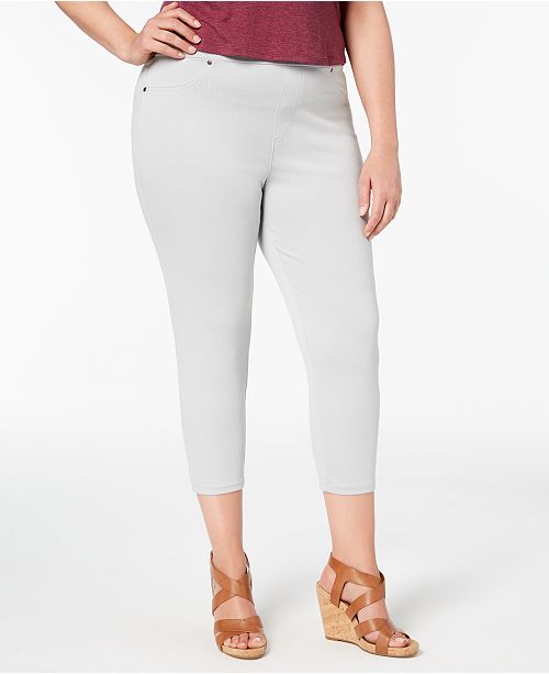 Style & Co Plus Size PullOn Capri Leggings, Created for Macy's