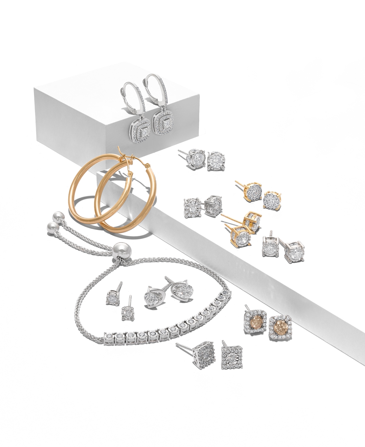 Le Vian Chocolatier Diamond (3/4 ct. t.w.) Halo Stud Earrings in 14k White Gold, Rose Gold or - Yellow Gold