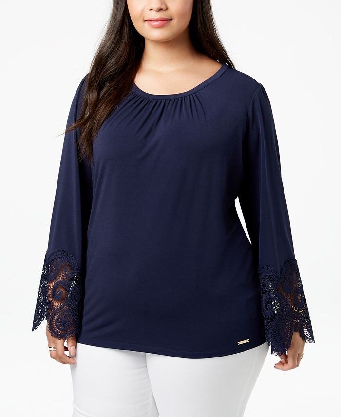 Michael Kors Women's Lace Top Blue main image 1