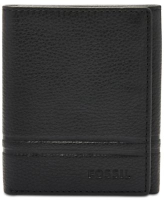 Fossil Men s Wilder Leather Tri Fold Wallet Macy s