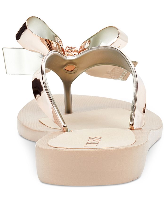 guess tutu flip flops pink