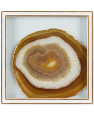 JLA Home - Madison Park Gold Gemstone Handmade Glass Wall Plaque