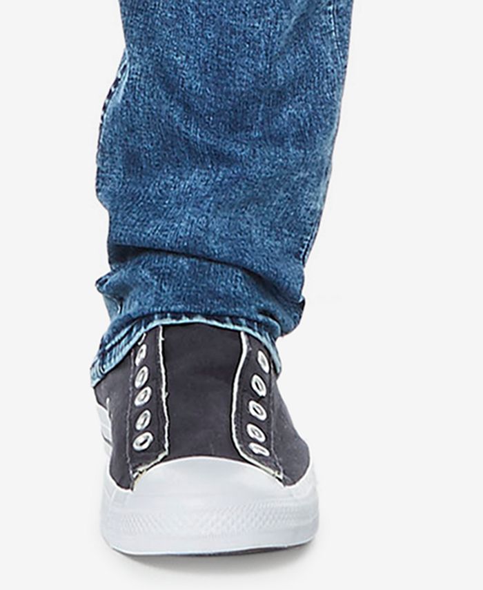 Buffalo David Bitton Men's Slim Ash Jeans, Crinkled Mid Blue, 27 32