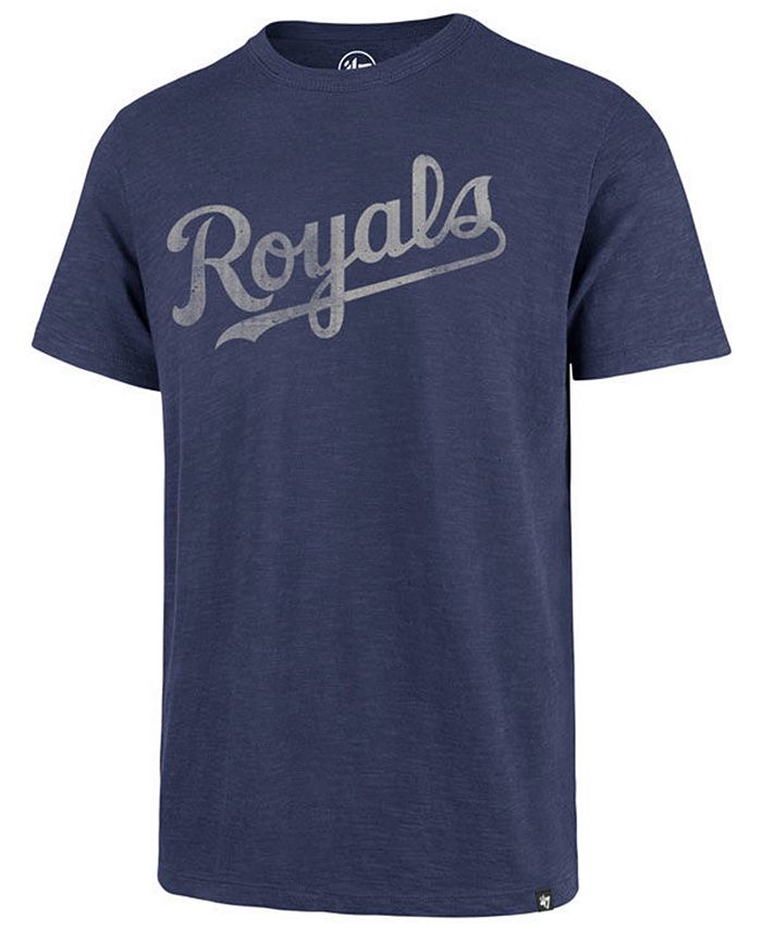 Youth Kansas City Royals Gray Distressed Logo T-Shirt