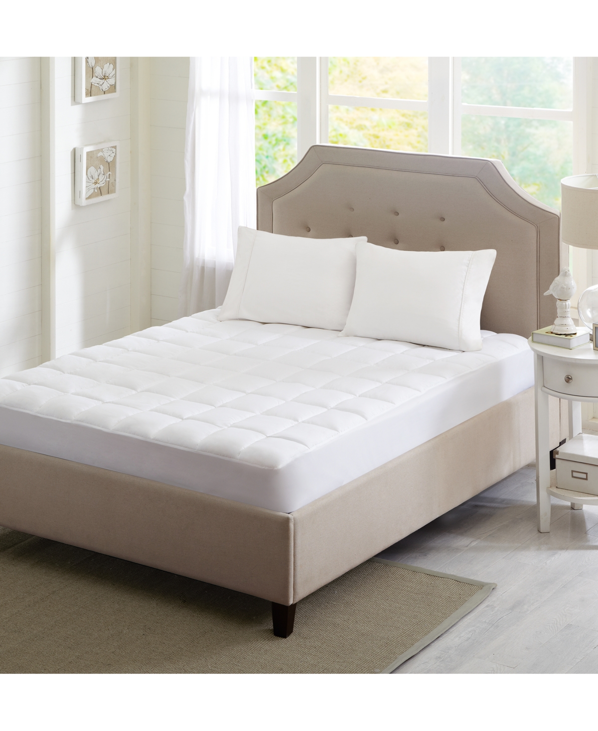 Madison Park Highline Quilted Microfiber Deep Pocket Mattress Pad