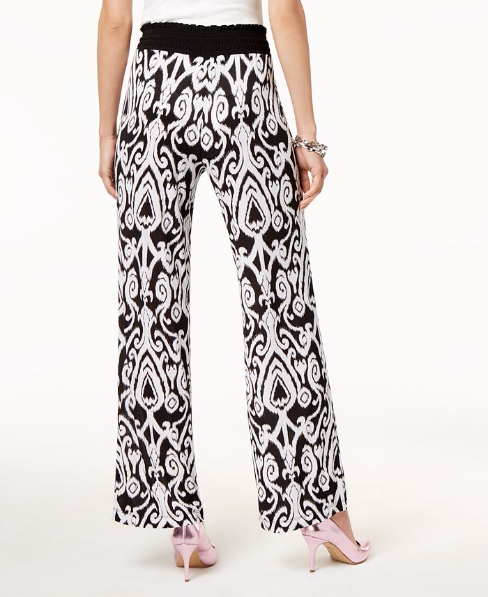 INC International Concepts I.N.C. Petite Printed PullOn Pants, Created