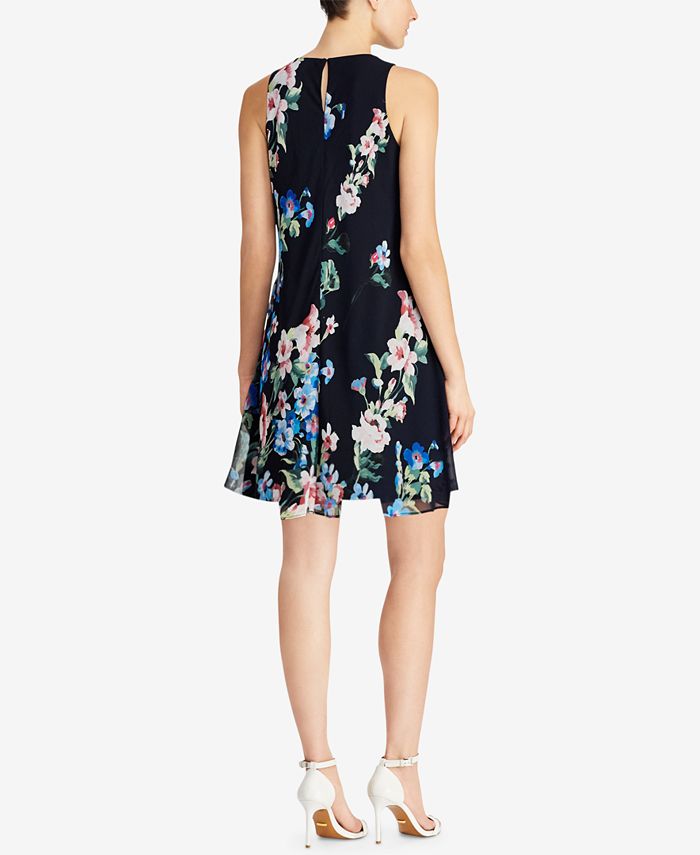 Lauren Ralph Lauren Floral-Print A-Line Dress - Macy's