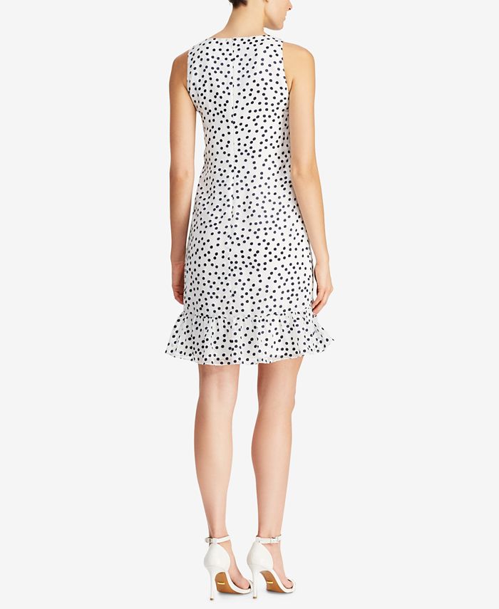 Lauren Ralph Lauren Petite Printed Ruffled Dress - Macy's