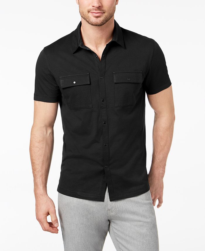 Alfani Men's Utility Shirt, Created for Macy's & Reviews - Casual ...