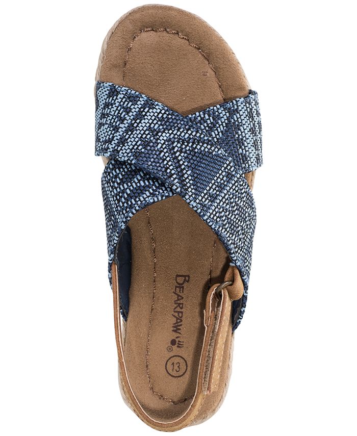 BEARPAW Little Girls' Raelynn Slingback Sandals from Finish Line - Macy's