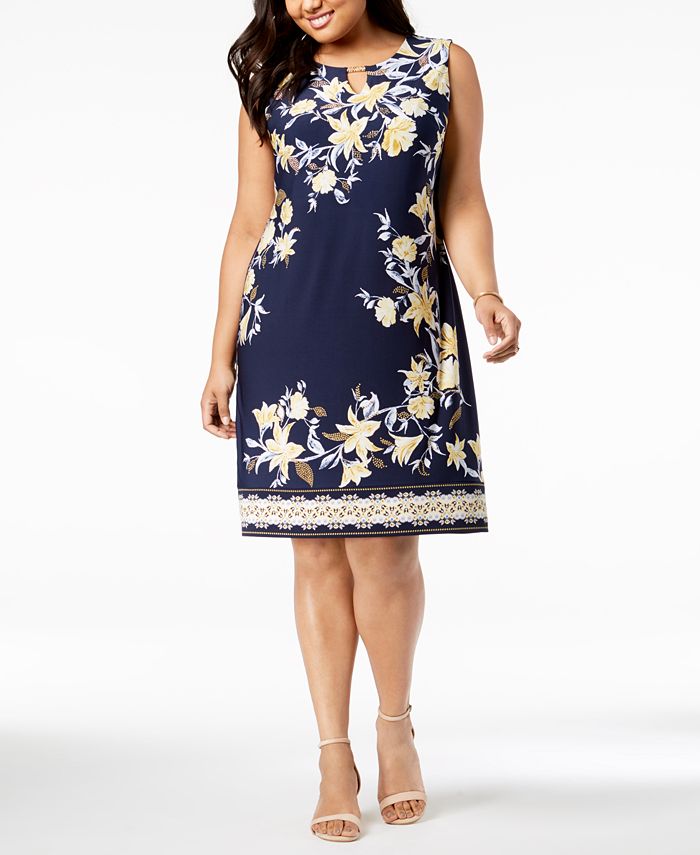 JM Collection Plus Size Embellished Sheath Dress, Created for Macy's ...