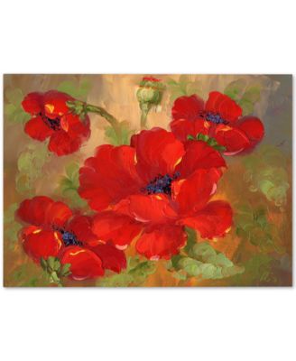 Trademark Global - Rio Poppies 30" x 47" Canvas Art Print