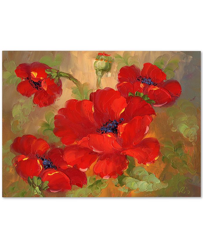 Trademark Global - Rio Poppies 26" x 32" Canvas Art Print