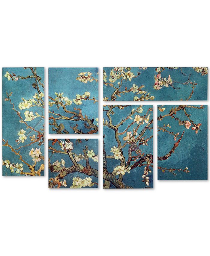 Trademark Global - Vincent van Gogh 'Almond Blossoms' Multi-Panel Wall Art Set