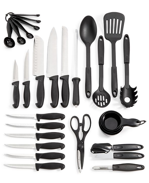 Martha Stewart Collection 30Piece Cutlery Set, Created for Macy's