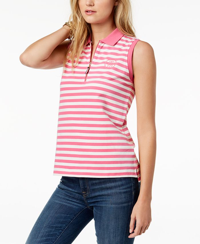 Tommy Hilfiger Sleeveless Polo Top, Created for Macy's - Macy's